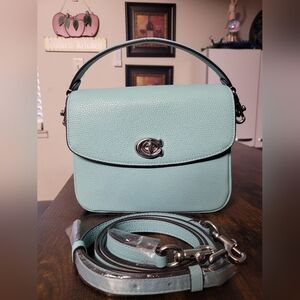 Coach Cassie 19 Crossbody Leather Bag.  Color: Faded Blue
